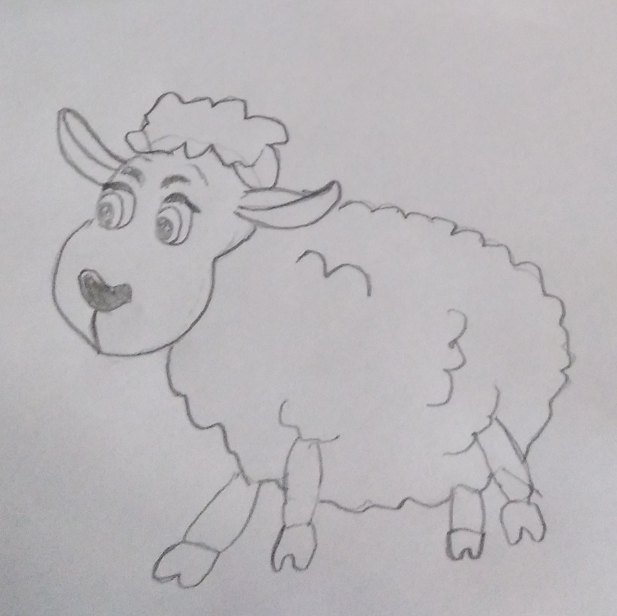 Эскиз овца